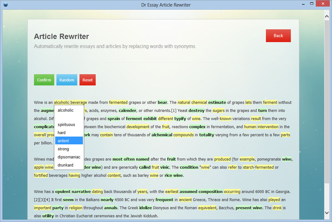 article rewriter software - free download