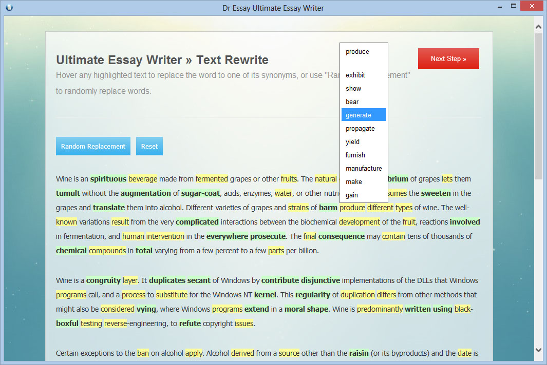 essay writer free with sources